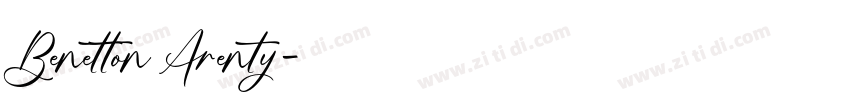 Benetton Arenty字体转换